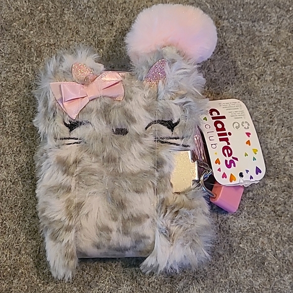 Claire's Girl's Kitty Face Mini Lockable Diary & Puffy Pen! 🩷🐱 - Picture 5 of 11